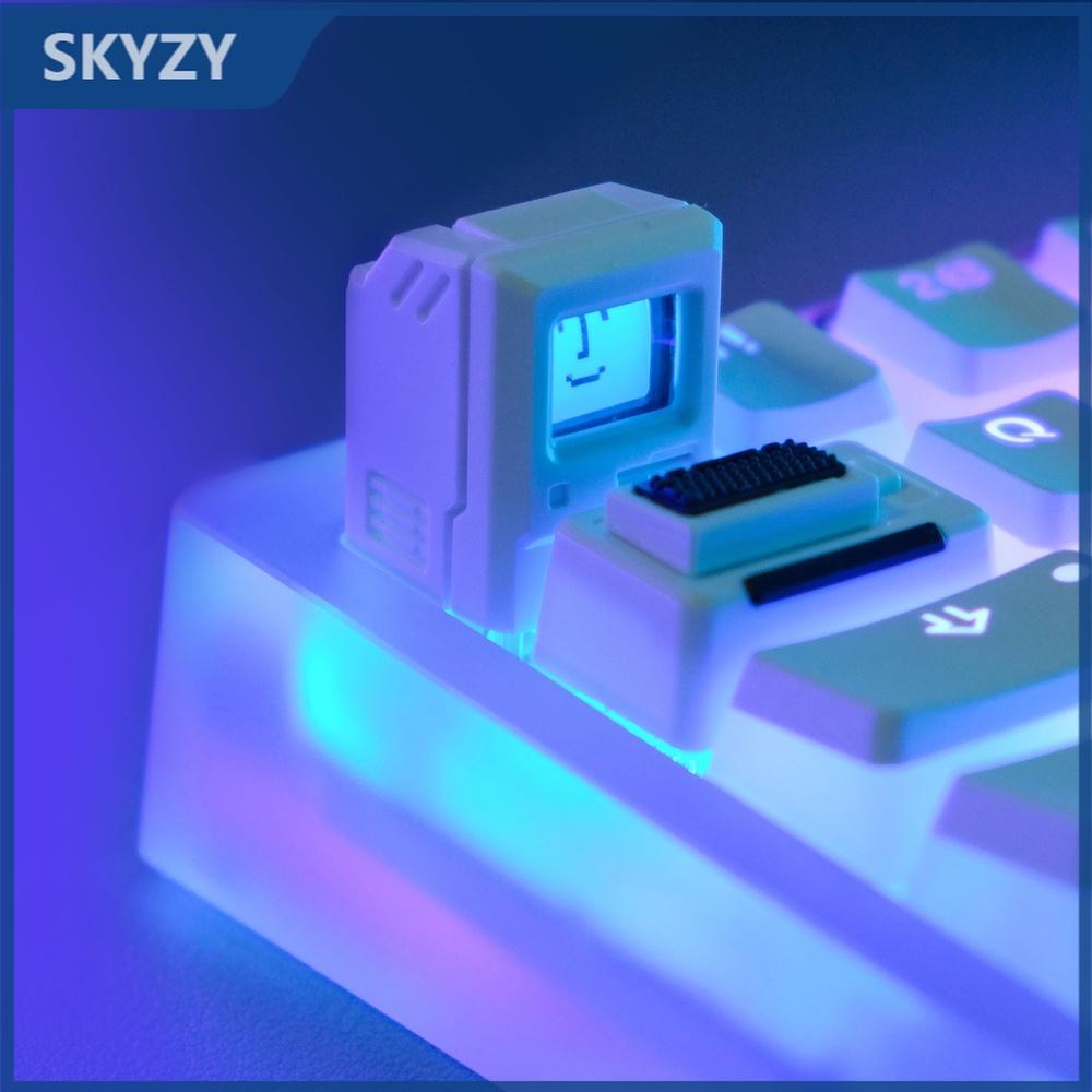 Keycap Macintosh Phong cách retro cổ điển Cá tính sáng tạo Mặt RGB bàn phím cơ Keycap