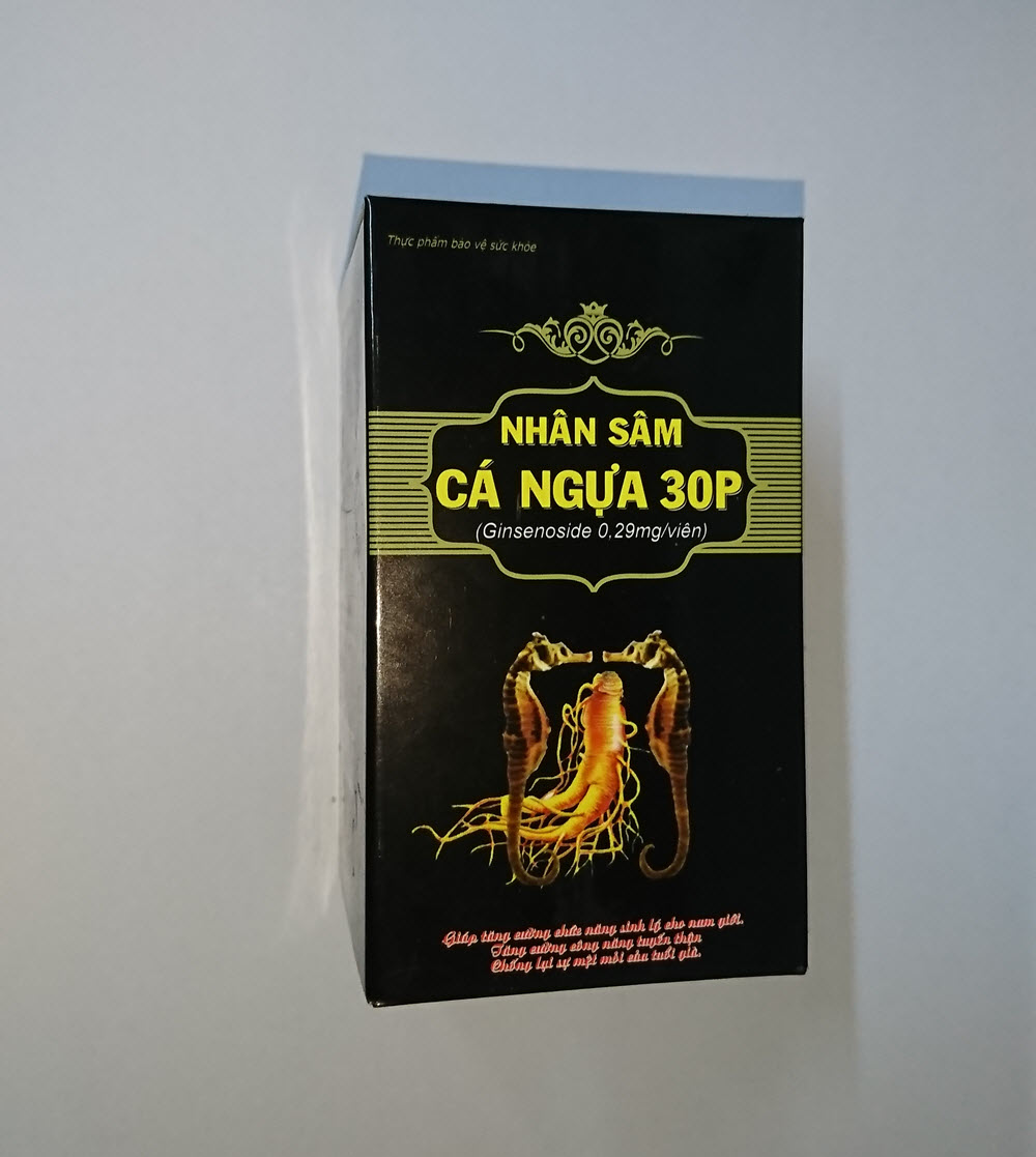 Thực Phẩm Chức Năng Nhân Sâm Cá Ngựa 30P - Tăng Cường Sinh Lực, Sinh Lý Nam Giới