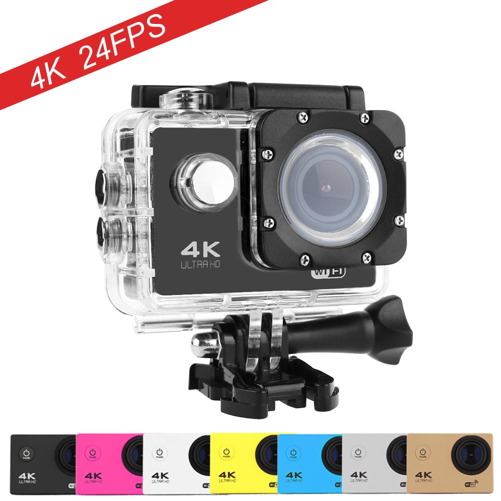 Camera hành động Máy quay phim WiFi Ultra HD 4K 16MP 170 go 4 K Deportiva 2 inch f60 30M Camera thể thao chống nước pro 1080P 60fps cam