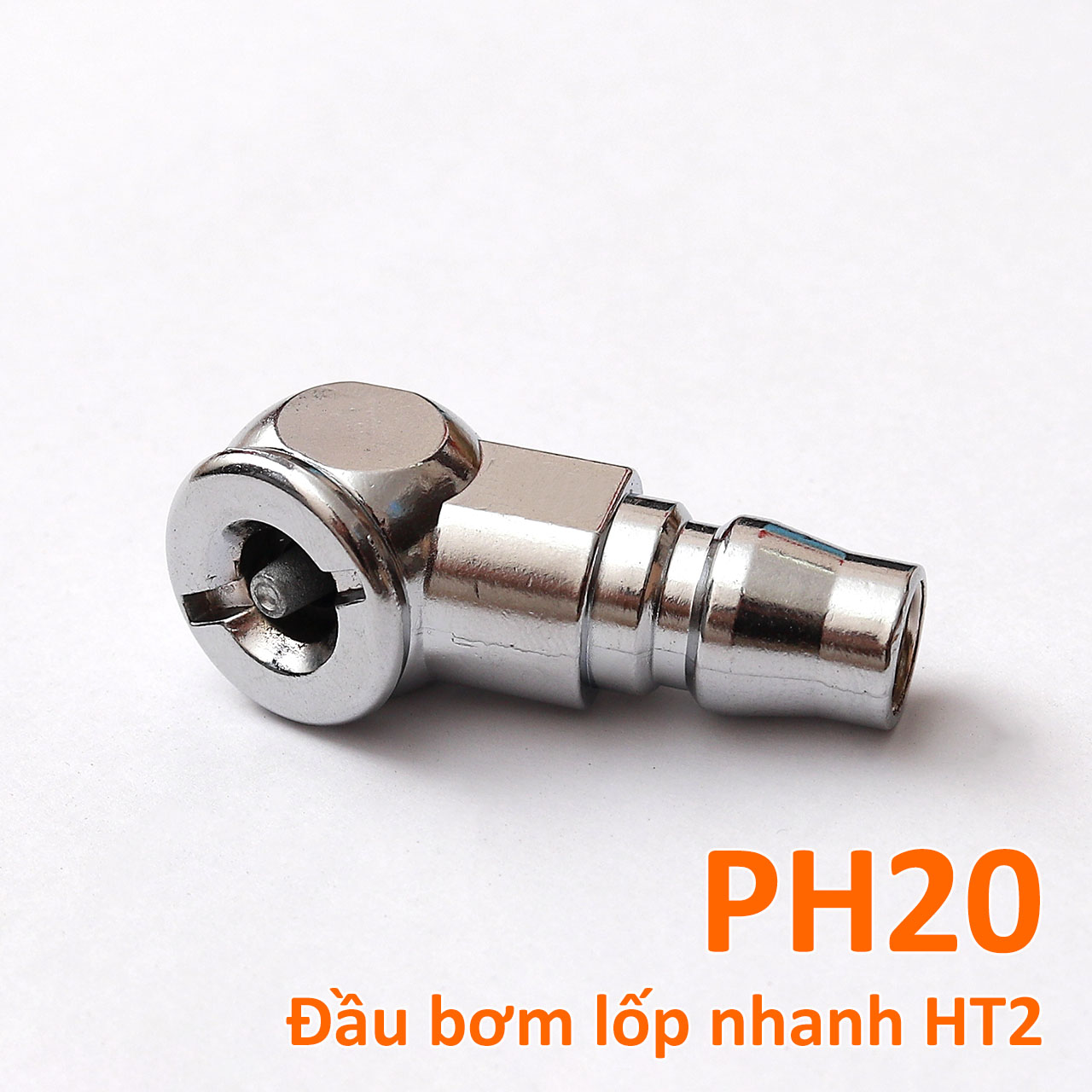 Đầu bơm lốp xe máy thay nhanh  HT2 giắc nối PH20