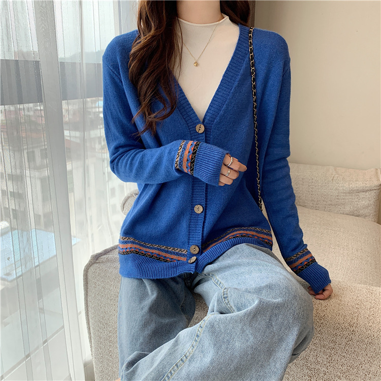 Áo khoác cardigan nữ áo khoác len form rộng đóng cúc HB03