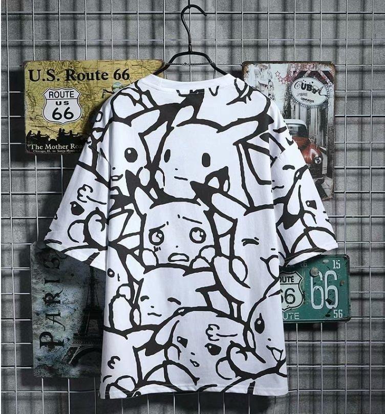 Áo Hoodie Ngắn Tay In Họa Tiết Phong Cách Năng Động Trẻ Trung Dành Cho Cả Nam Và Nữ Size S-3Xl