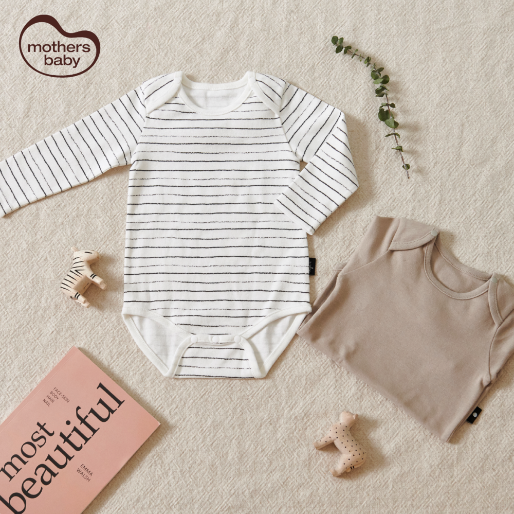 Set 2 Bodysuit Sơ Sinh Chất Liệu Cotton Cao Cấp, Đóng Hộp Xinh Xắn - Thương hiệu Angel B, Mothersbaby Hàn Quốc