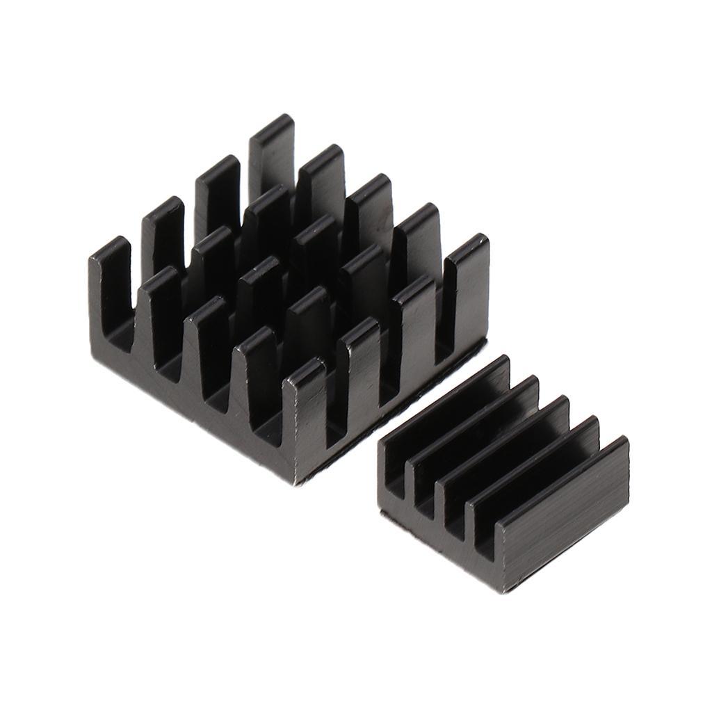4Pack Black Adhesive Aluminum Heatsink Cooler Cooling for Raspberry Pi