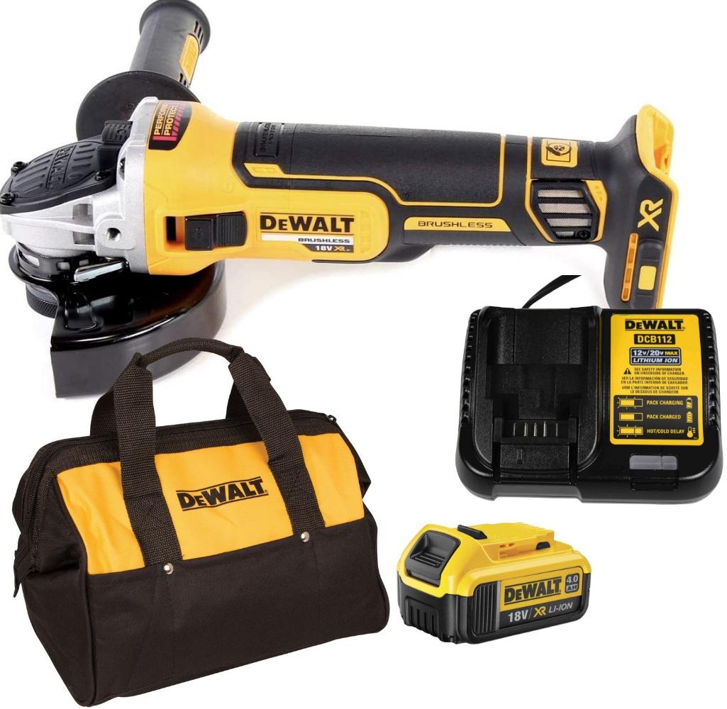 MÁY MÀI PIN CẦM TAY 18V/BL 800W DEWALT DCG405M1- HÀNG CHÍNH HÃNG