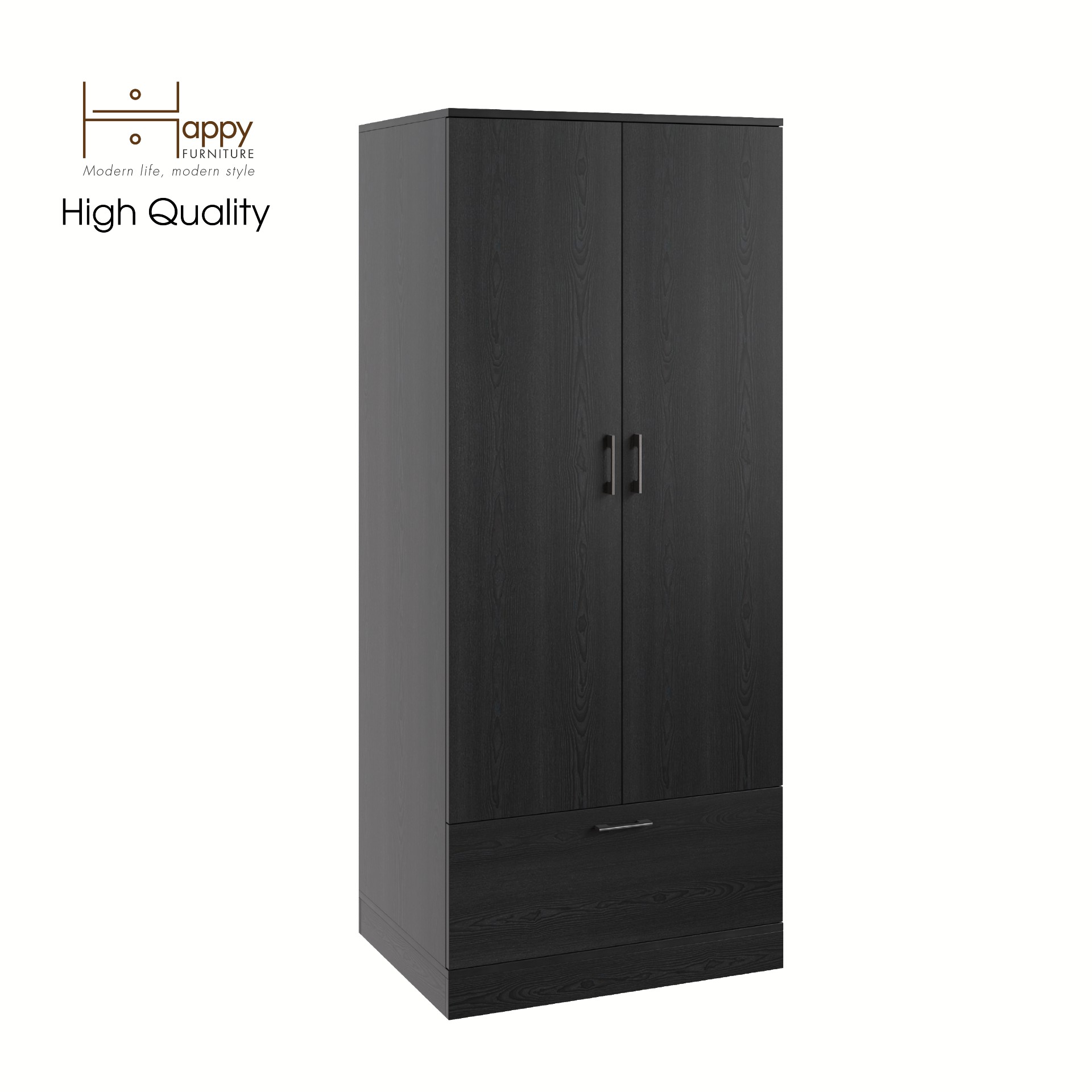 [Happy Home Furniture] SALY , Tủ treo quần áo tiện dụng,  76cm x 56cm x 180cm ( DxRxC), TCM_009