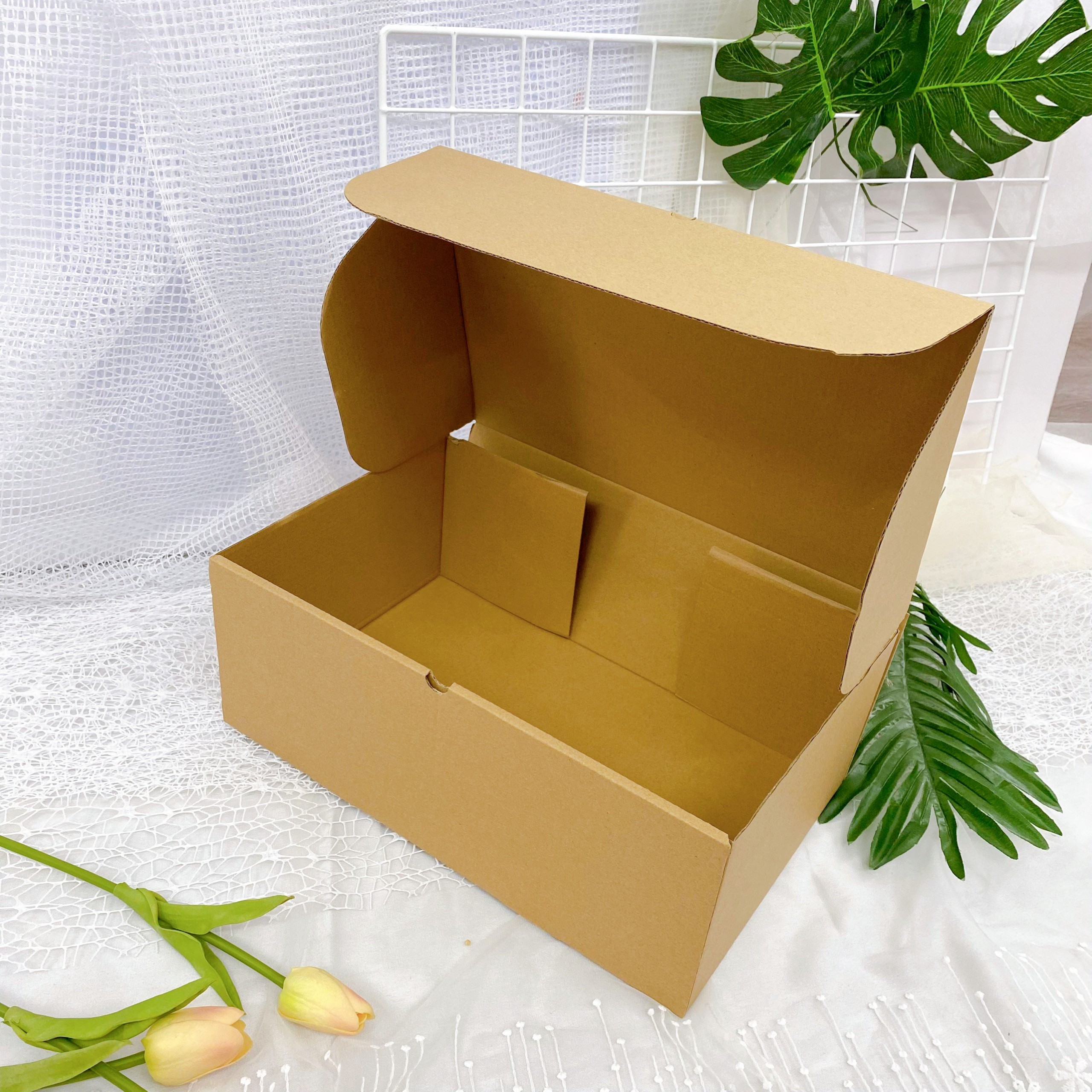 [Giá sỉ] Hộp carton nâu nắp gài, hộp carton đóng hàng, đựng quần áo, giày dép, phụ kiện đủ size