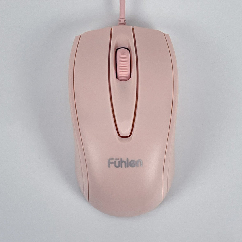 Chuột máy tính có dây Fuhlen L102 màu đen/ đỏ/ hồng/ trắng dùng văn phòng, chơi game- Hàng chính hãng