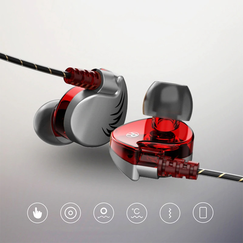 Tai Nghe Nhét Tai Thể Thao QKZ CK7 in-ear Sport Chống Bám Mồ Hôi Hiệu Quả - Hàng Chính Hãng