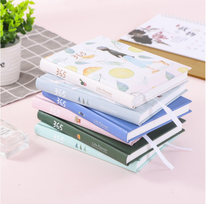 Sổ Kế Hoạch Nhật Ký 365 Ngày Life Planner Cao Cấp - Tặng 3 Stickers Siêu Dễ Thương