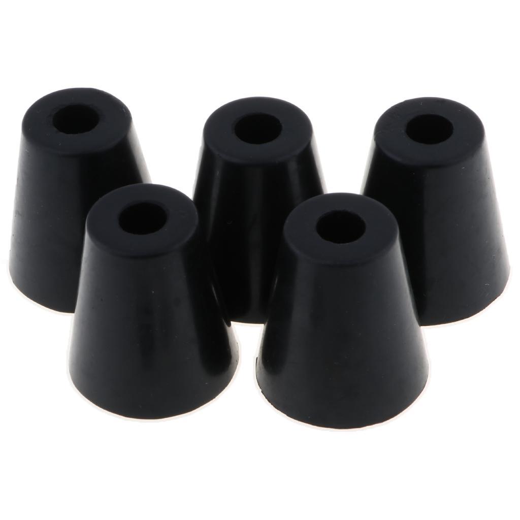 5 Pack Rubber Feet Bumpers Amplifier Speaker Cabinet Leg Foot Pads, 45x49mm