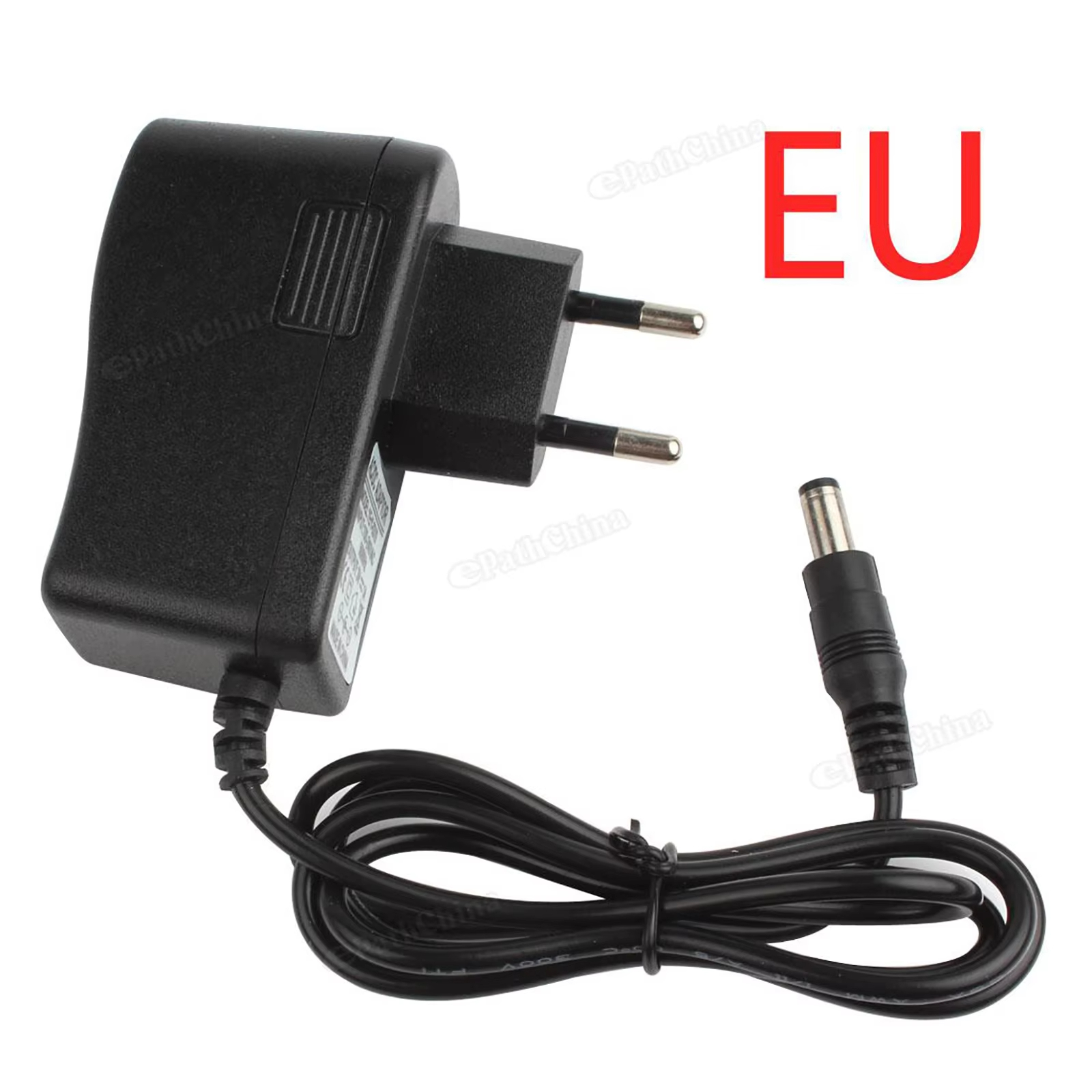Dây Sạc adapter 8.4V 1A đầu tròn HND-058 Cổng 5.5x2.1mm DC cho đèn xe đạp, đèn sạc (chân cắm EU như hình) có báo đèn sạc