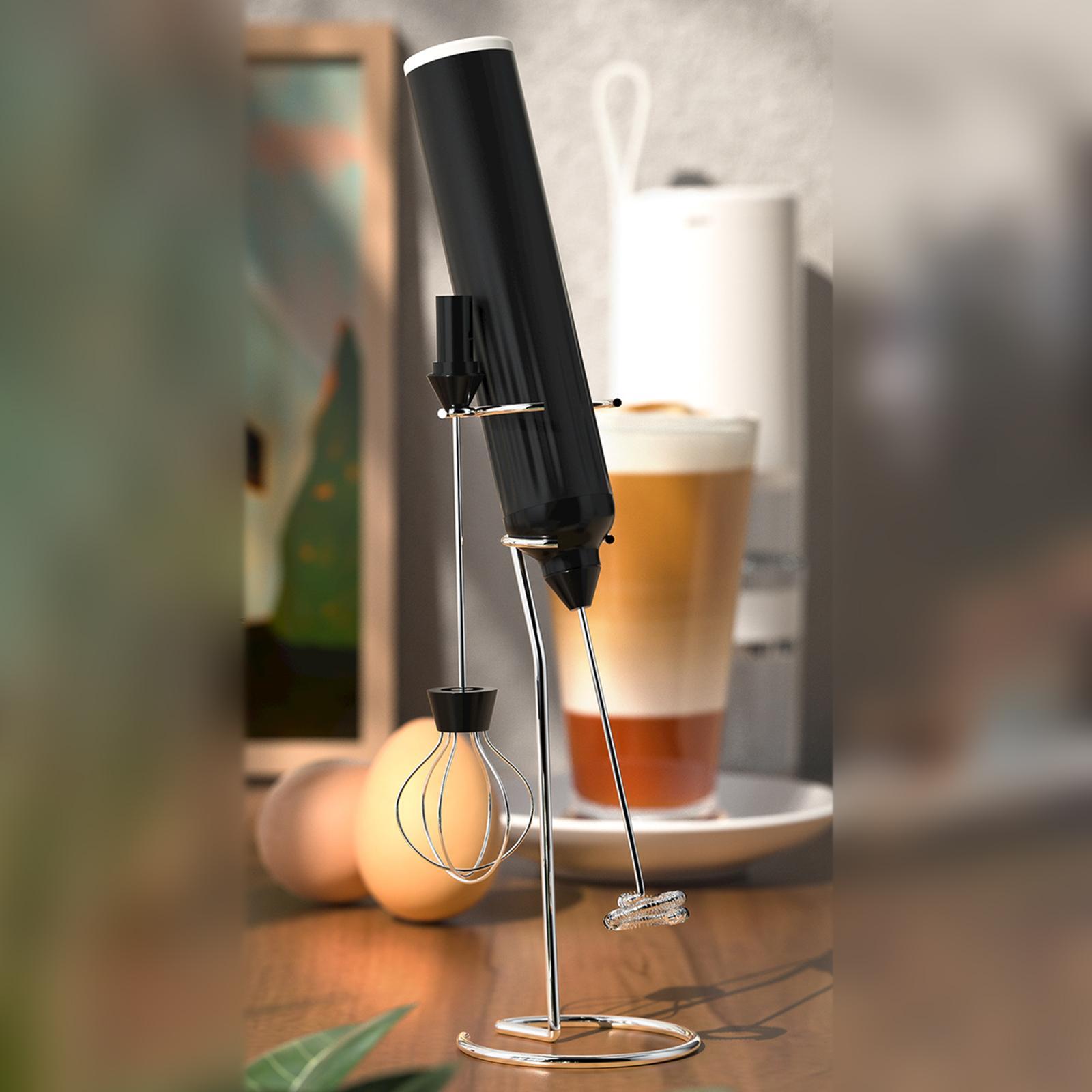 USB Electric Milk Frother for Frappe Cappuccino Hot Chocolate White
