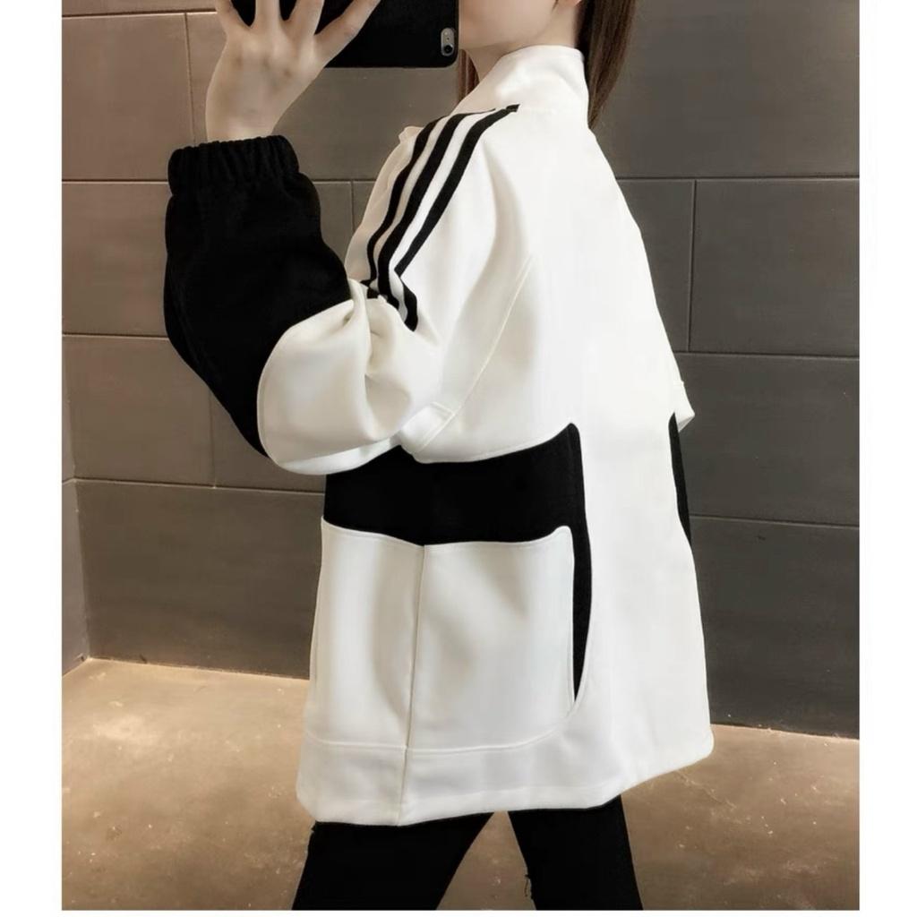 Áo Khoác Hoodie Nữ Cổ Cao Phối Màu Nổi Thời Trang Sành Điệu chất mịn mềm UTT74