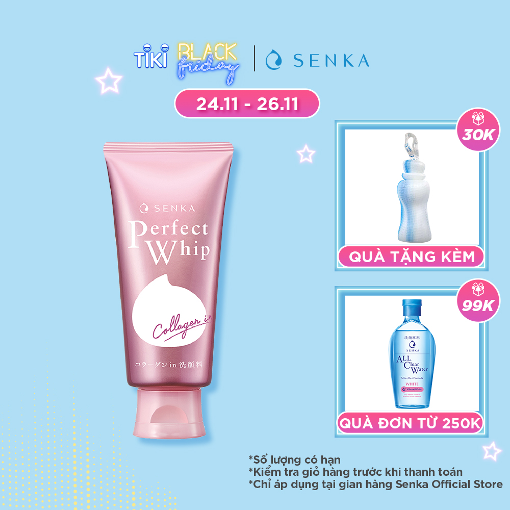 Sữa Rửa Mặt Ẩm Mịn Và Săn Chắc Da Senka Perfect Whip Collagen In 14839 (120g)