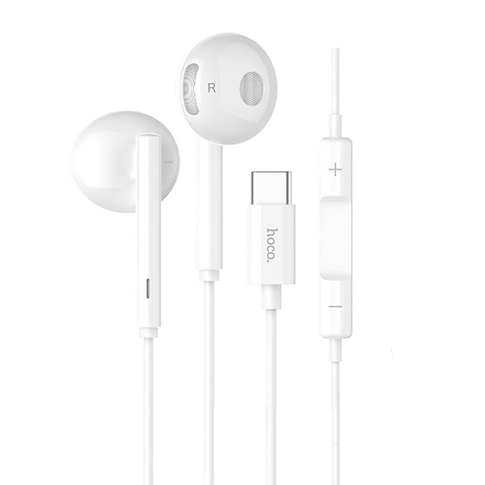 Tai nghe Hoco jack Type-C chống rối đứt L10 tích hợp Mic dùng cho Xiaomi,Oppo,Huawei dài 1.2M - Hàng chính hãng