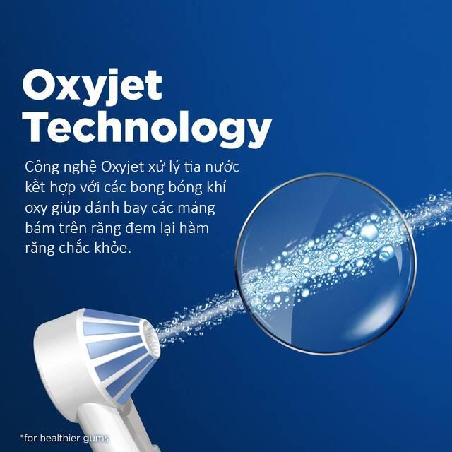Máy Tăm Nước Cầm Tay Không Dây Oral-B AquaCare 4 Braun Loại Bỏ 99% Vi Khuẩn, Mảng Bám, Giữ Khỏe Nướu, Bảo Vệ Răng, Nhập Đức, Hàng Chính Hãng