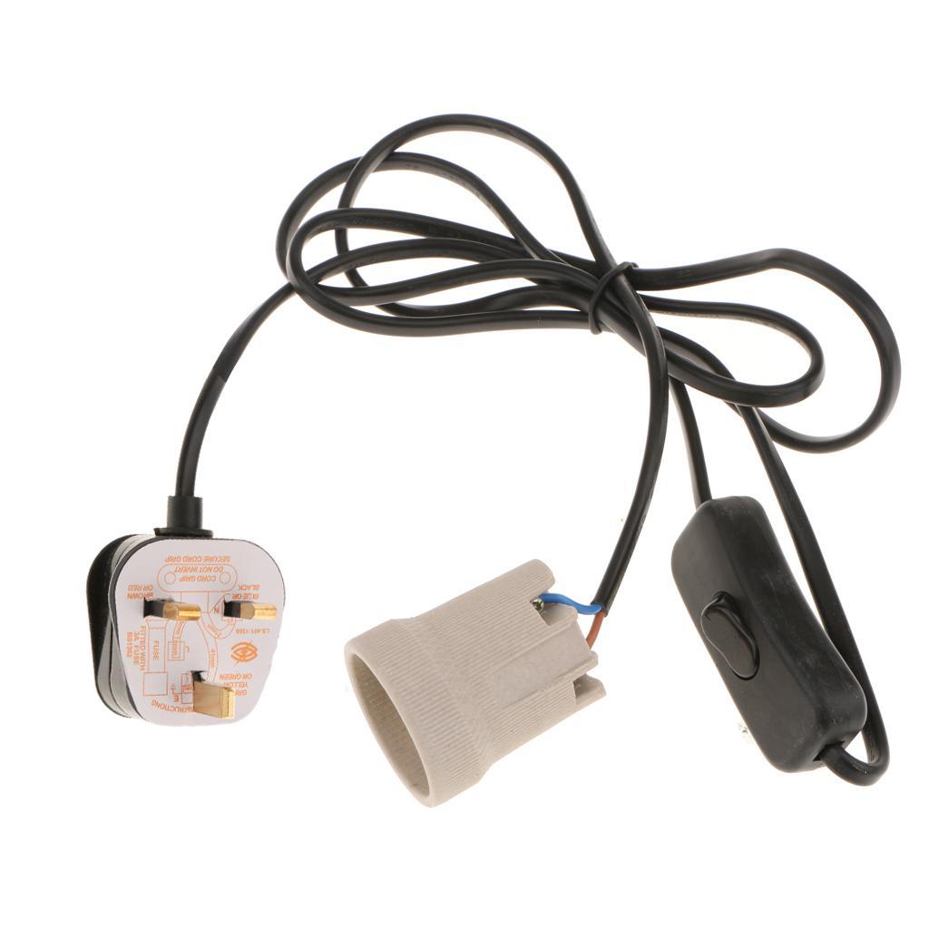 UK Plug E27 Heat Basking Lamp Holder Reptile Infrared Heater Light Socket