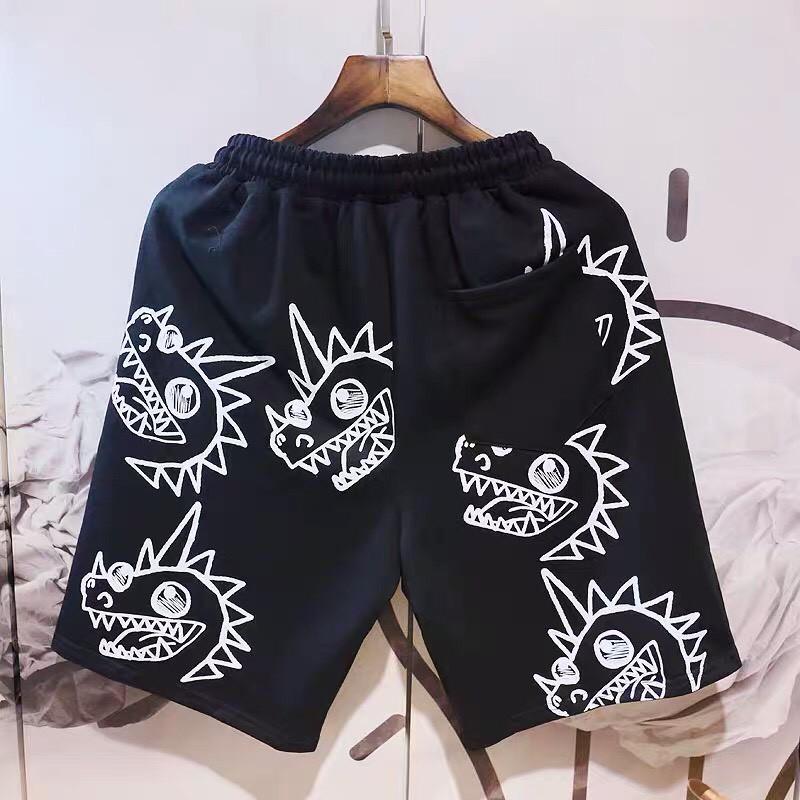 Quần Short/ Quần Đùi Ngủ Hoạt Hình Khủng Long Cute Hoạ Tiết Nhiều Màu Form Rộng Unisex Nam Nữ Ulzzang