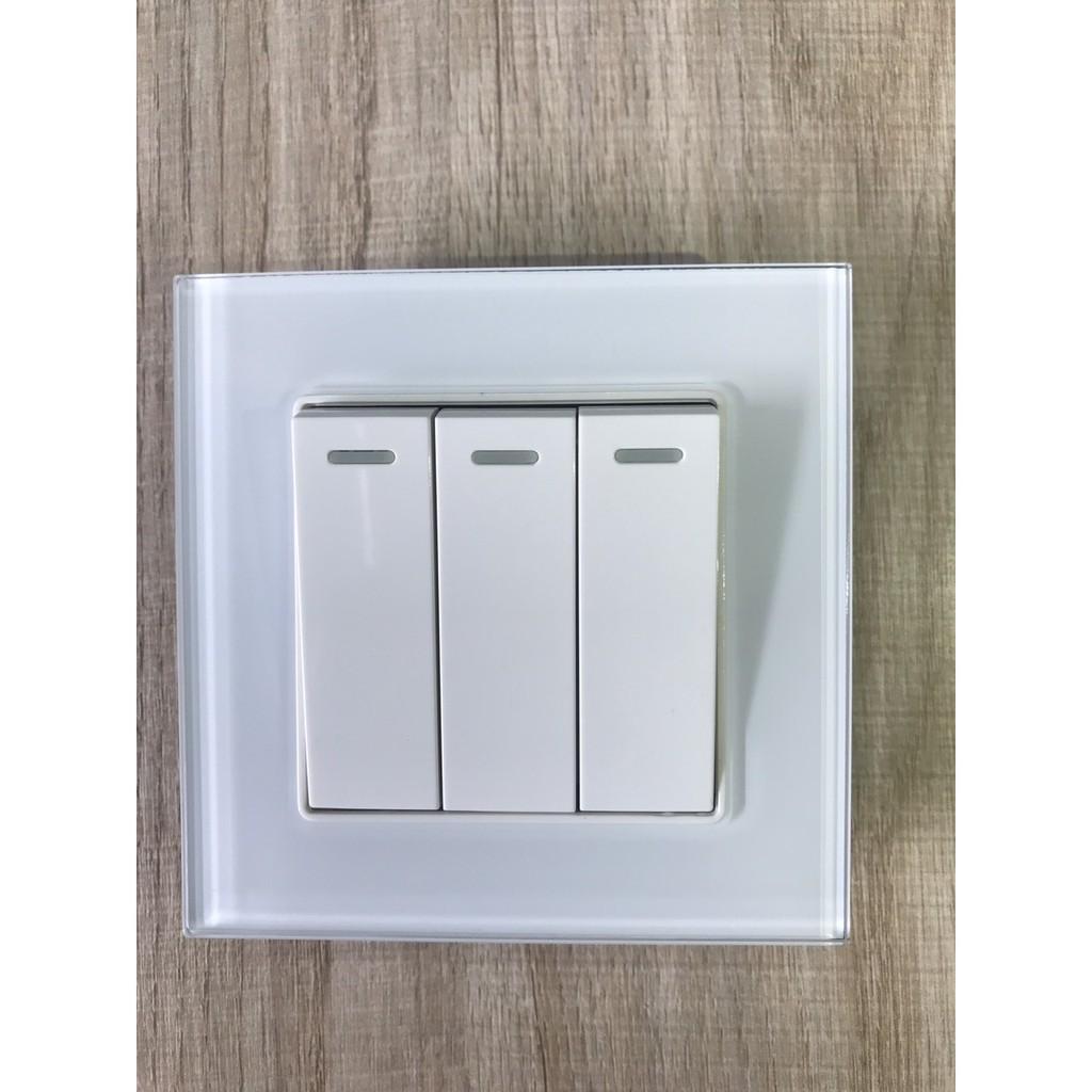 CÔNG TẮC ĐIỆN 3 NÚT MẶT KÍNH CƯỜNG LỰC ATS-WSW3