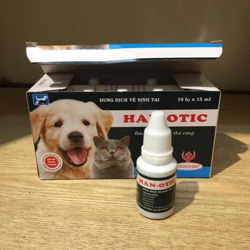 Dung dịch vệ sinh tai Han - otic cho chó mèo 15ml