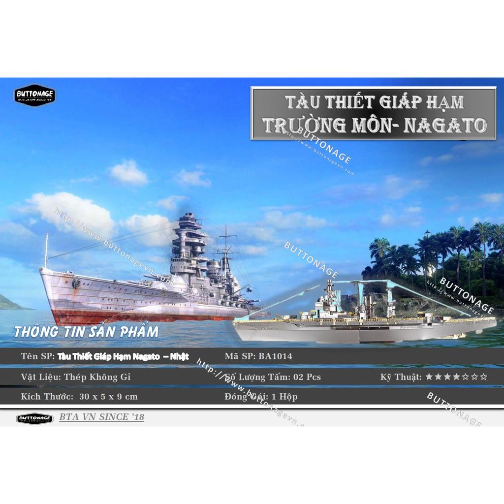 Mô Hình Lắp Ráp 3d Tàu Thiết Giáp Hạm Nagato – Nhật
