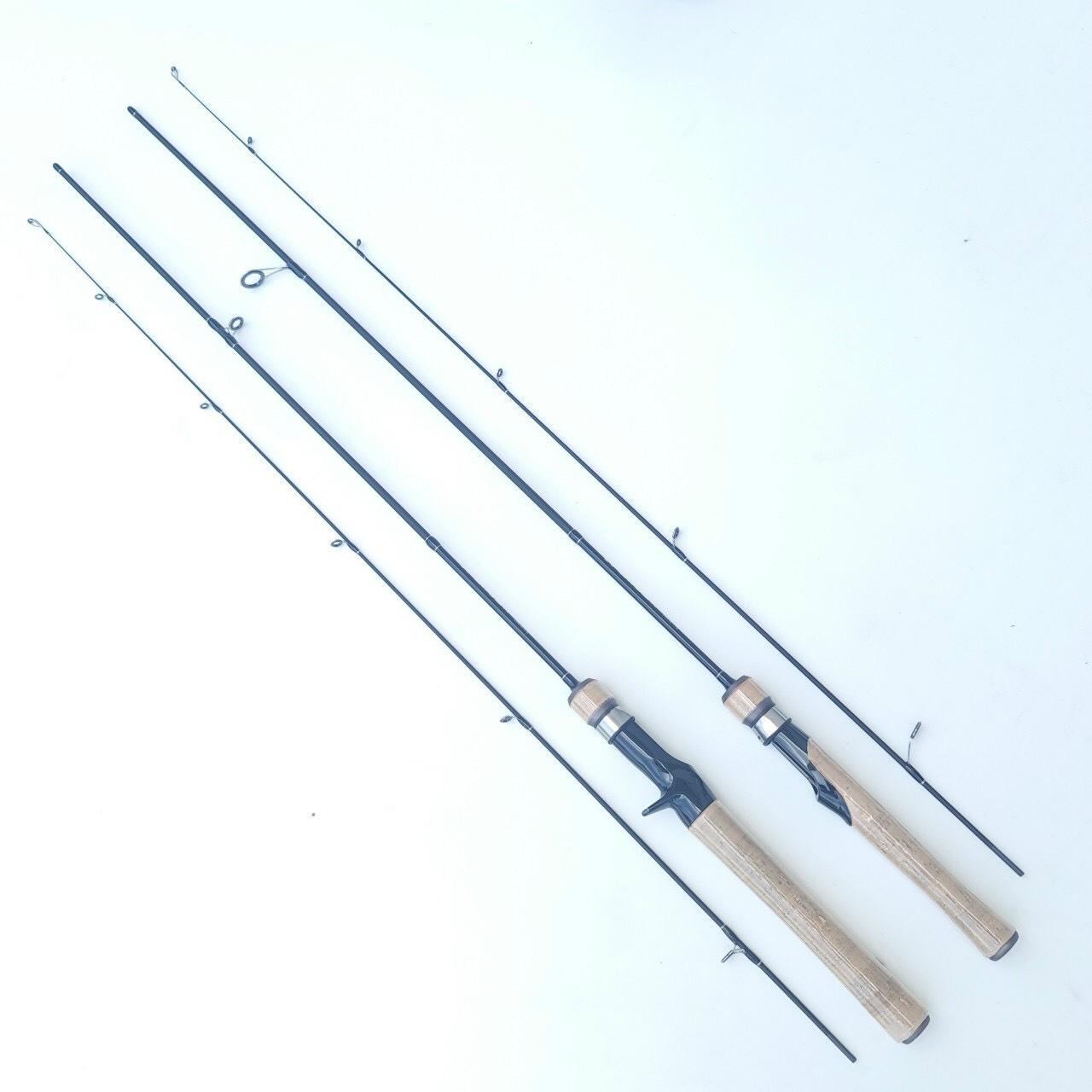 Cần Câu Lure UL Carbon Cán Gỗ Đọt Đặc Có Cả Đứng Và Ngang Dài 1m68 - 1m8 - 1m98