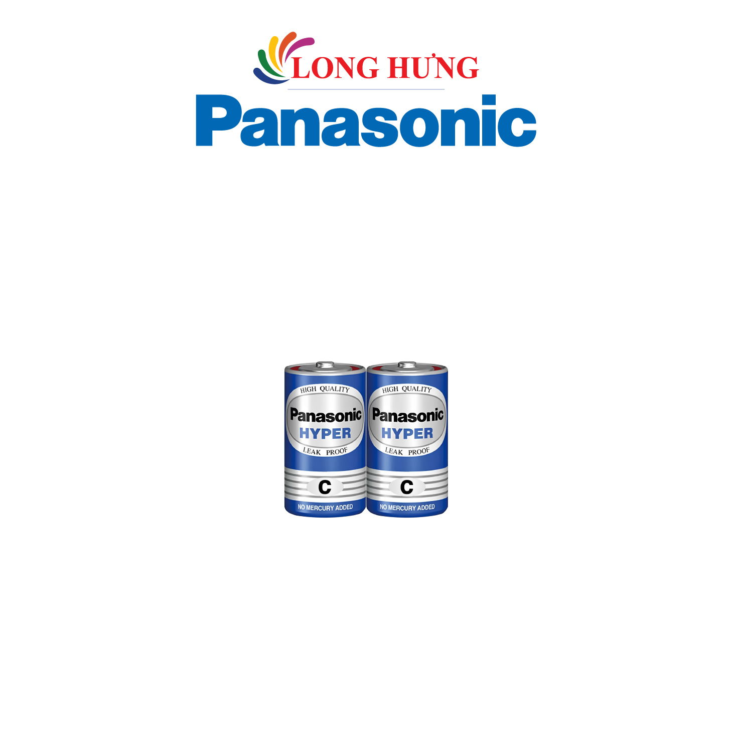 Vỉ Pin than trung C Panasonic Hyper 1.5V R14UT/2S-V (2 viên/10 viên) - Hàng chính hãng