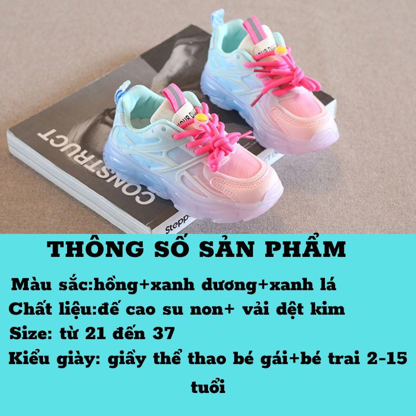 Giày Thể Thao Cho Bé Gái Bé Trai Từ 2-15 Đủ Size Nhiều Màu,Giày Trẻ Em Đế Cao Su Non Êm Chân Chống Trượt Tản Nhiệt GE02