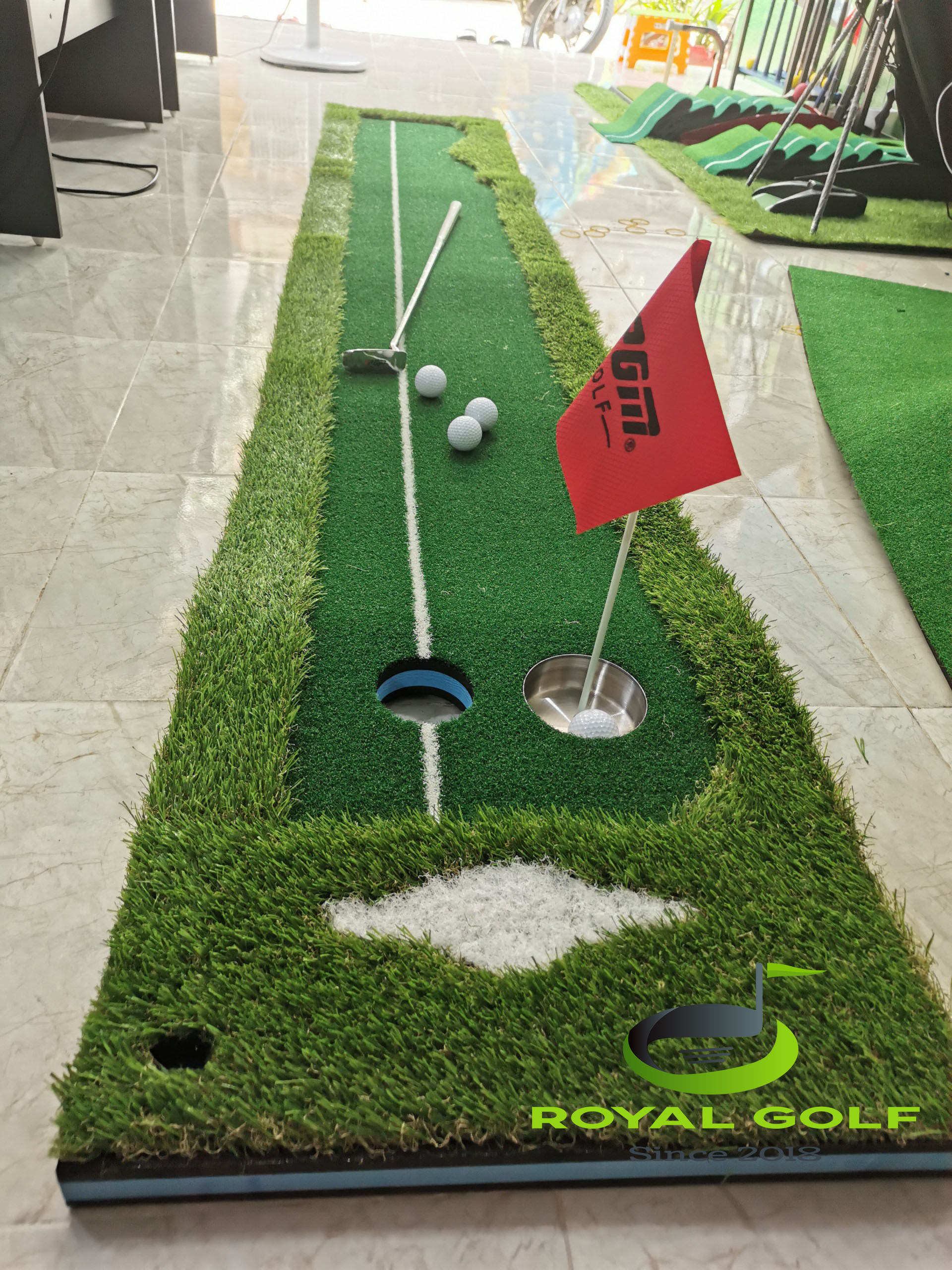 Thảm Đánh Golf Putting Green Cỏ 4 màu