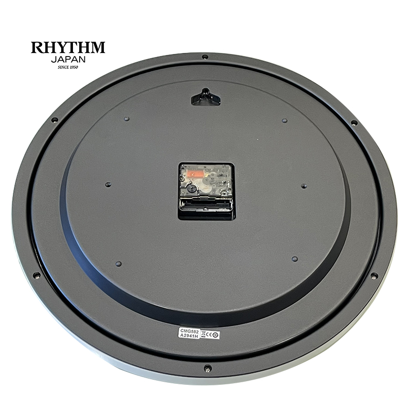 Đồng hồ treo tường Nhật Bản Rhythm CMG582NR03 – Kích Thước 39.0 x 4.4cm, 1.18kg. Vỏ Nhựa cao cấp, Dùng PIN.