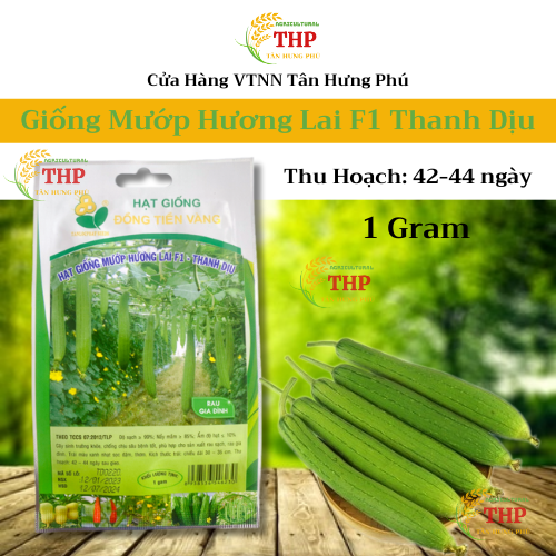 Hạt giống Mướp Hương Lai F1 Thanh Dịu | Hạt Giống | gói 1gr