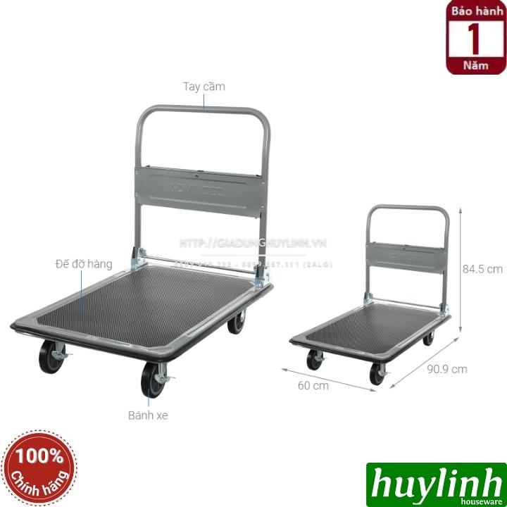 Xe kéo đẩy hàng sàn thép Advindeq TL-320 - Tải trọng 300kg - Chính hãng