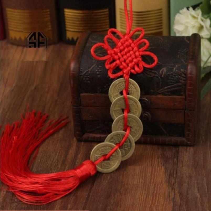 Bộ 6 xâu tiền ngũ đế phong thủy cầu tài lộc 206154-3, đồ phong thủy tài lộc