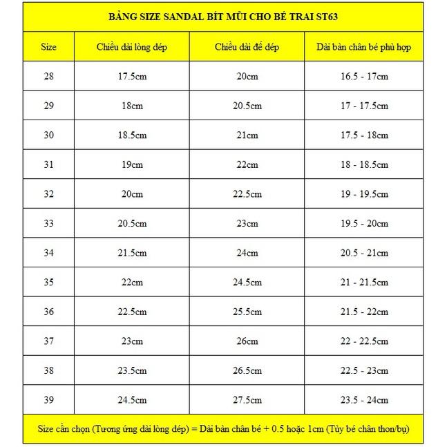 Giày sandal bé trai rọ bít mũi thể thao năng động và cá tính đi học đi biển thời trang 4 5 6 7 8 9 10 11 12 tuổi ST63