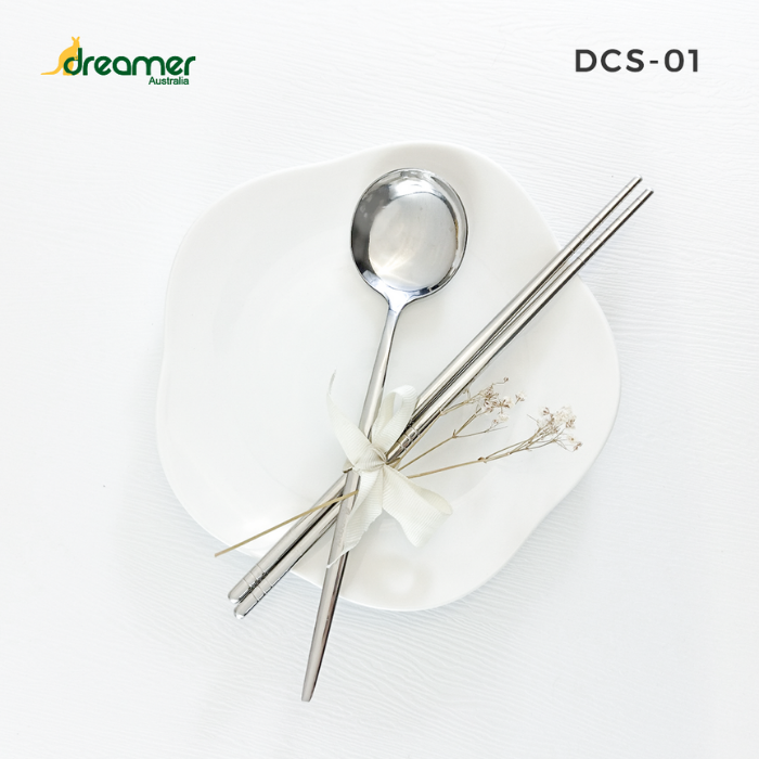 Bộ Muỗng Đũa Inox DREAMER DCS-01- Thương Hiệu Úc Tiêu Chuẩn Châu Âu 8 Món Sang Trọng Cao Cấp - Hàng Chính Hãng