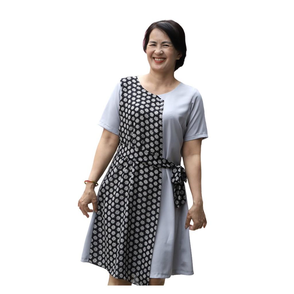 Đầm trung niên thiết kế ảnh thật  L06-521