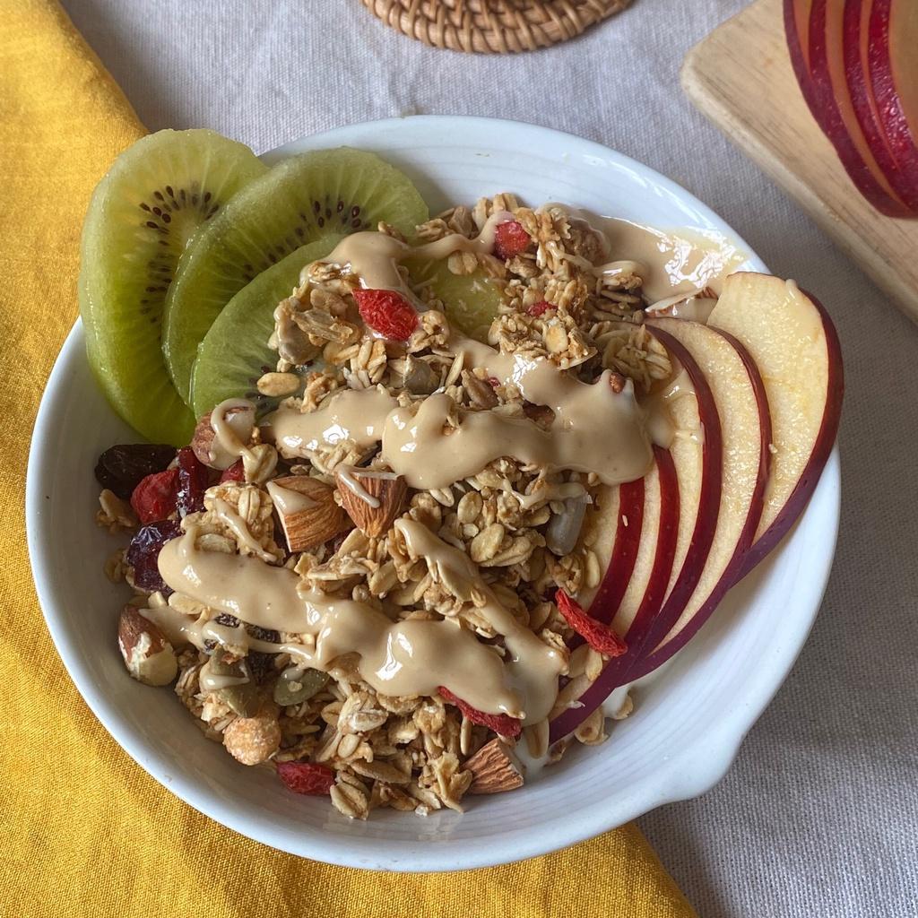 Hũ Granola 280g x 4 vị - Ngũ Cốc Ăn Sáng/Ngũ Cốc Nguyên Hạt Hỗ Trợ Ăn Kiêng và Giảm Cân