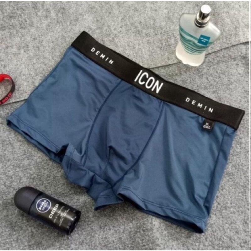 Quần Lót Nam Boxer Thun Lạnh ICON Co dãn 4 chiều, Quần sịp Nam Thun Lạnh Boxer ICON Denim Loại 1