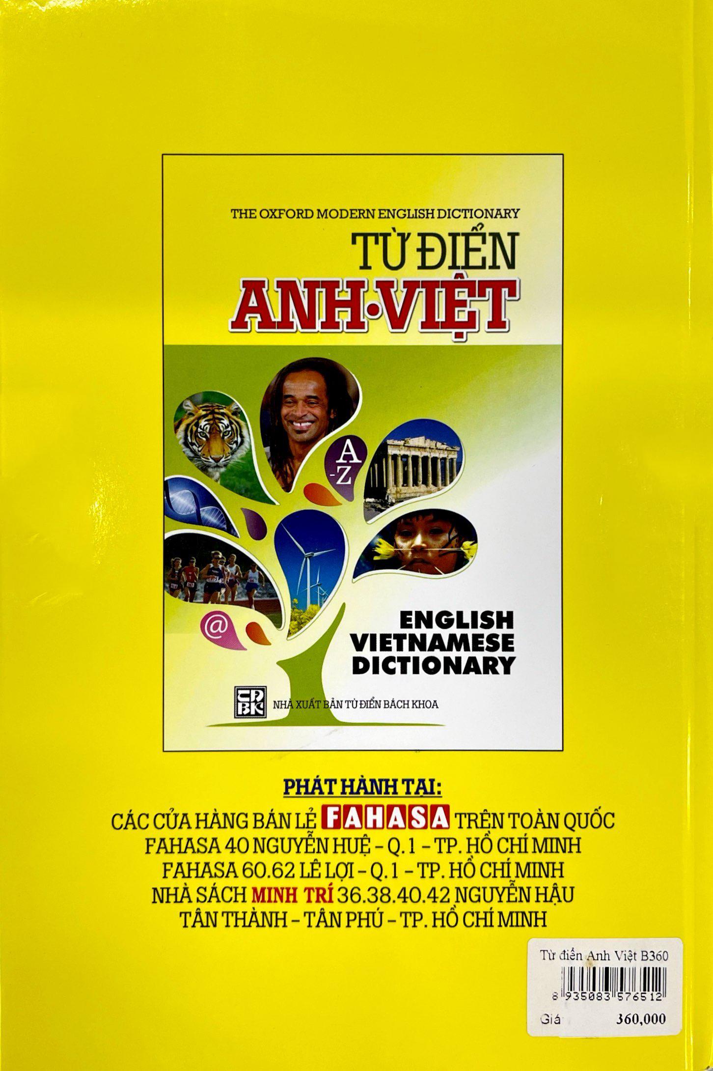 Sách - Từ Điển Anh - Việt (Tái Bản 2014) - ảnh 10