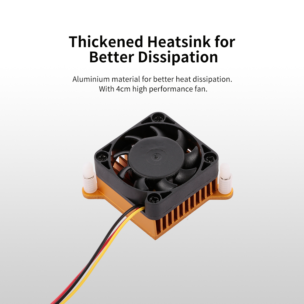Quạt Tản Nhiệt Nhôm 4cm Bo Mạch Chủ Nam / Bắc, Màu Vàng