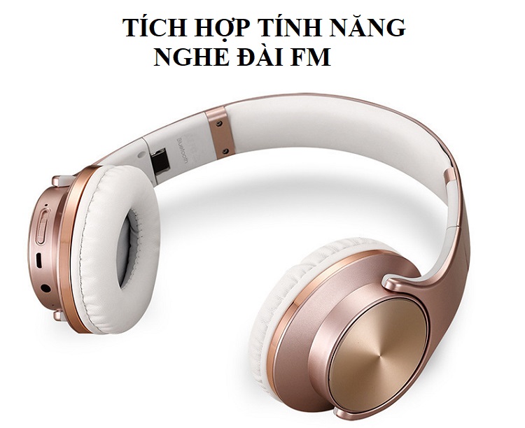Tai Nghe Bluetooth MH5 - Có Đài FM và Hỗ Trợ Thẻ TF (Hàng Nhập Khẩu)