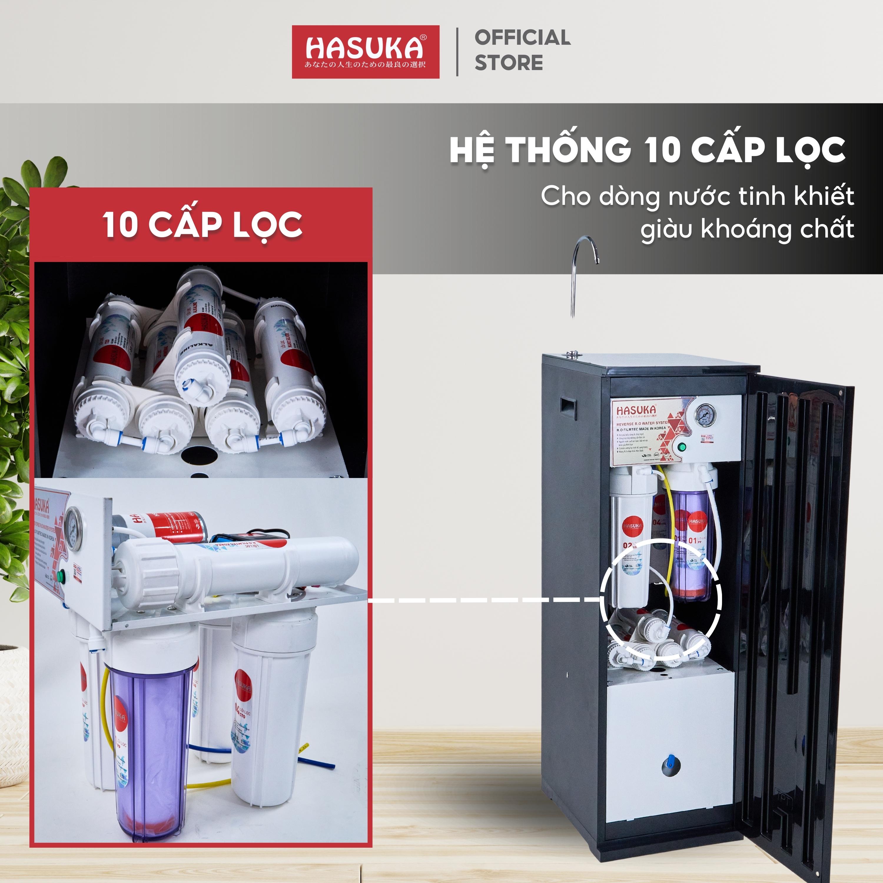 Máy lọc nước HASUKA HSK-RO 110 CTO Smart Mini công suất lọc 15L/h giúp loại bỏ tạp chất khử mùi hôi tanh - HÀNG CHÍNH HÃNG