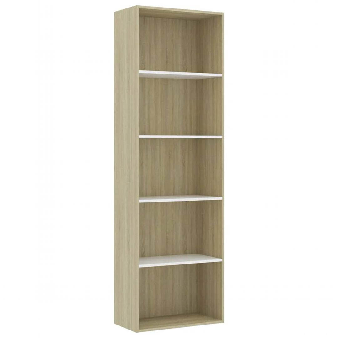 Kệ sách, kệ trang trí gỗ hiện đại SMLIFE Badgely  | Gỗ MDF dày 17mm chống ẩm | D60xR28xC170cm