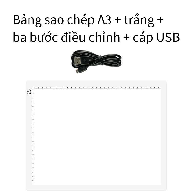 Phong cách mới nhất Jishengke hoạt hình a4a3 chép bảng led chép tranh bảng thư pháp xuyên viết phát sáng bàn dụng cụ mở rộng