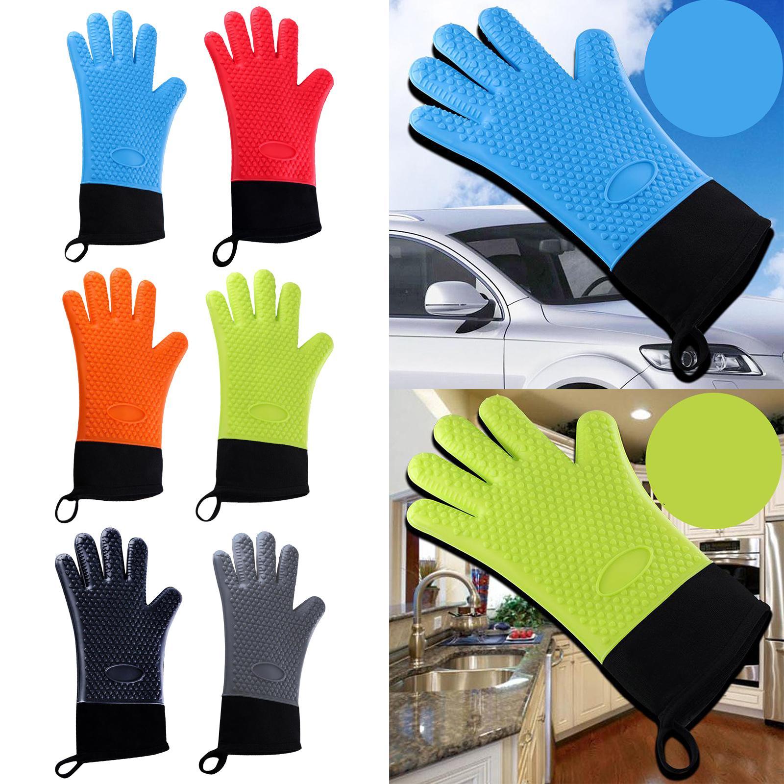 Premium Oven Gloves Insulated Long Anti-scalding Mitts for Cooking