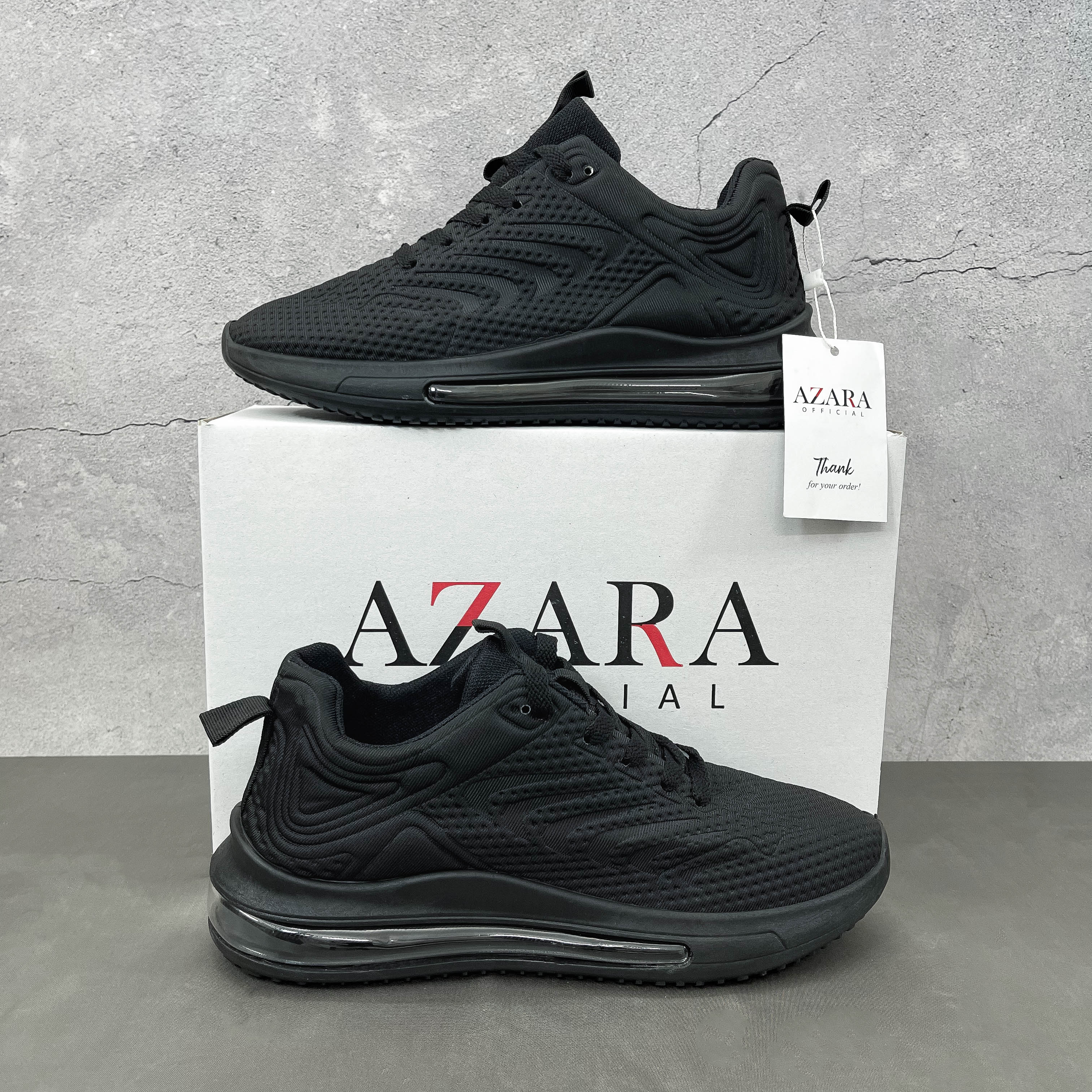 Giày Thể Thao Nam AZARA- Sneaker Màu Trắng - Xanh Than, Giày Cao Cấp, Đế Xốp Nhẹ, Đàn Hồi Tốt, Dáng Thể Thao  - G5366