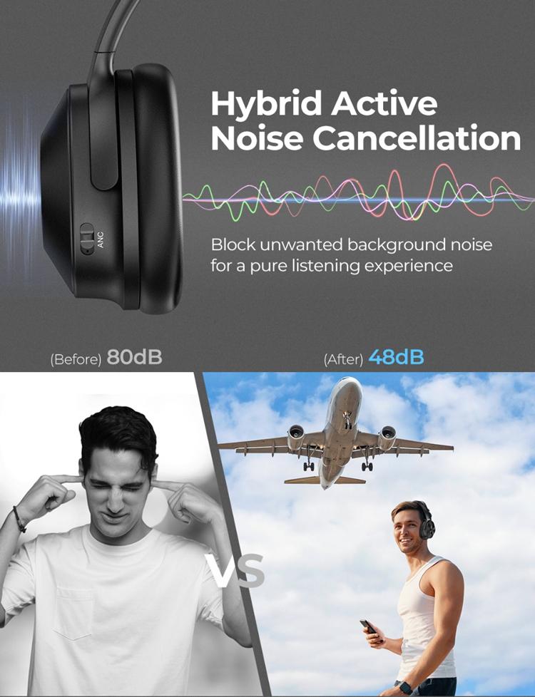Bluetooth Wireless Headphone Noise Canceling Gaming Headphones With Mic Gamer Headset