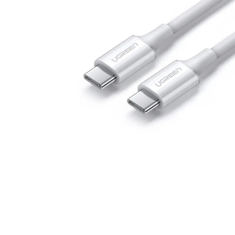 cáp usb type c revolution 2.0 vỏ abs màu trắng Ugreen 300CS60552US 2m 5A hàng chính hãng