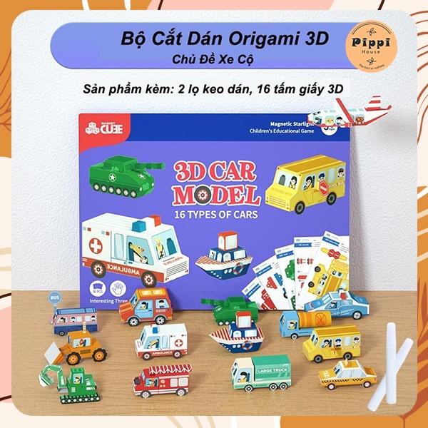 Bộ gấp hình 3d - origami cho bé